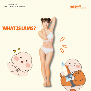 img 1 Woman in white sportswear posing with a syringe-holding mascot on a light background.