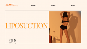 img 1 Back view of a woman in black lingerie, highlighting her toned body after liposuction.