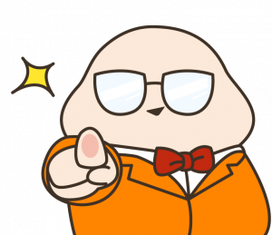 (image 3) Must follow for safety Cartoon character in an orange suit pointing forward with a confident expression.