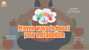 Metabolism Boosting Tips Infographic – Sleep, Muscle Building, and Nutrition